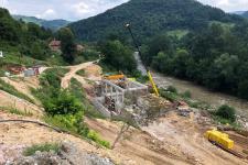 Mining site in the mountains